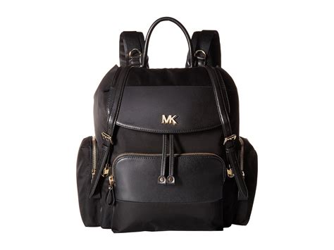 michael kors mott large flap diaper bag black black gold|MICHAEL Michael Kors Large Diaper Bag Messenger .